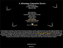 Tablet Screenshot of limousine-denver.com